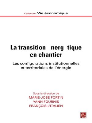 cover image of La transition énergétique en chantier